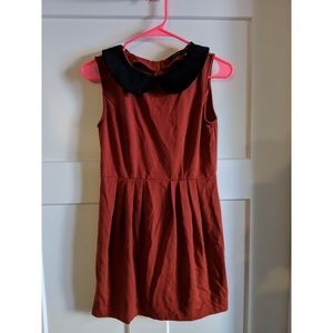 Peter pan collar mini dress